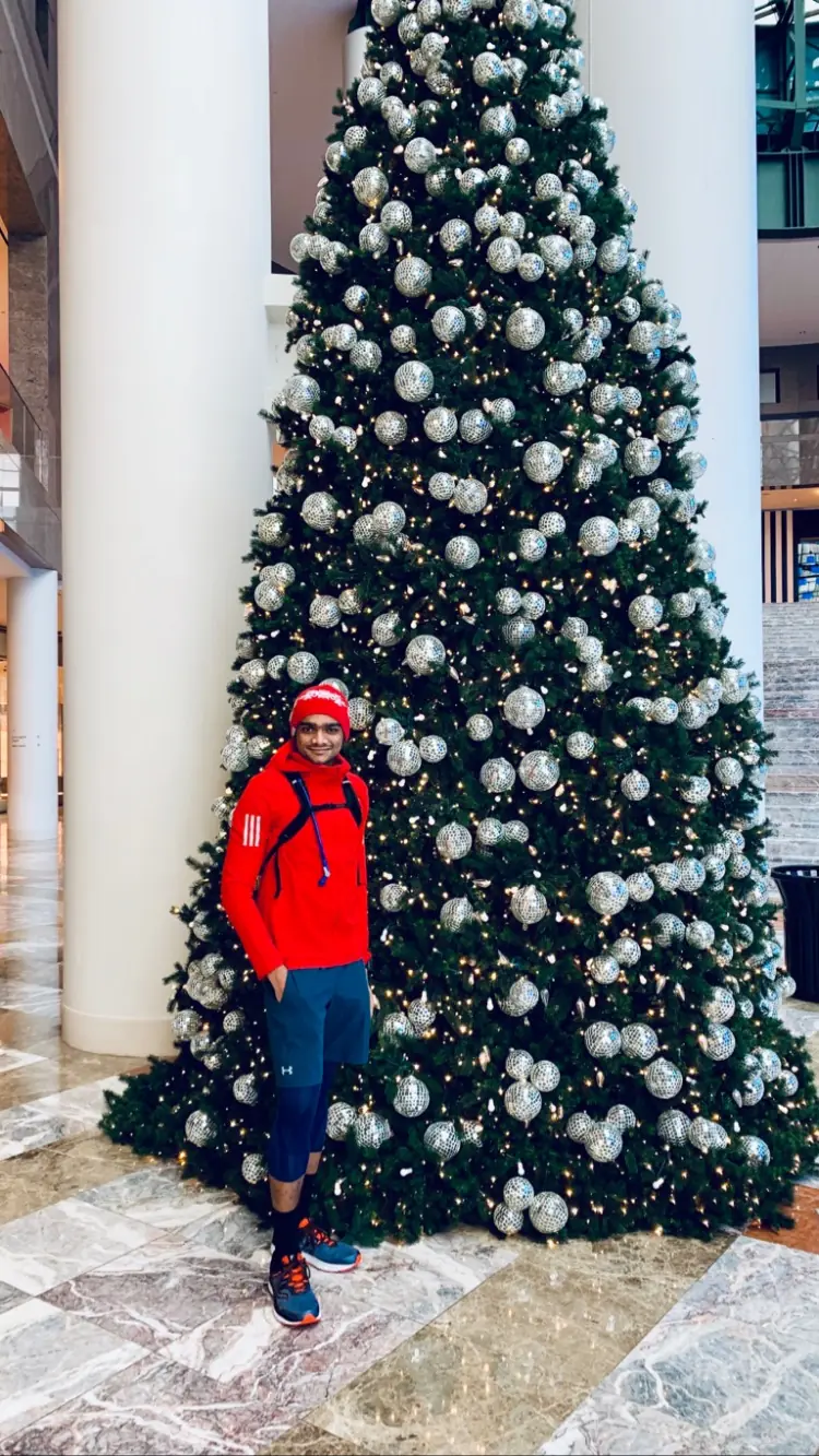 A Christmas run in New York City