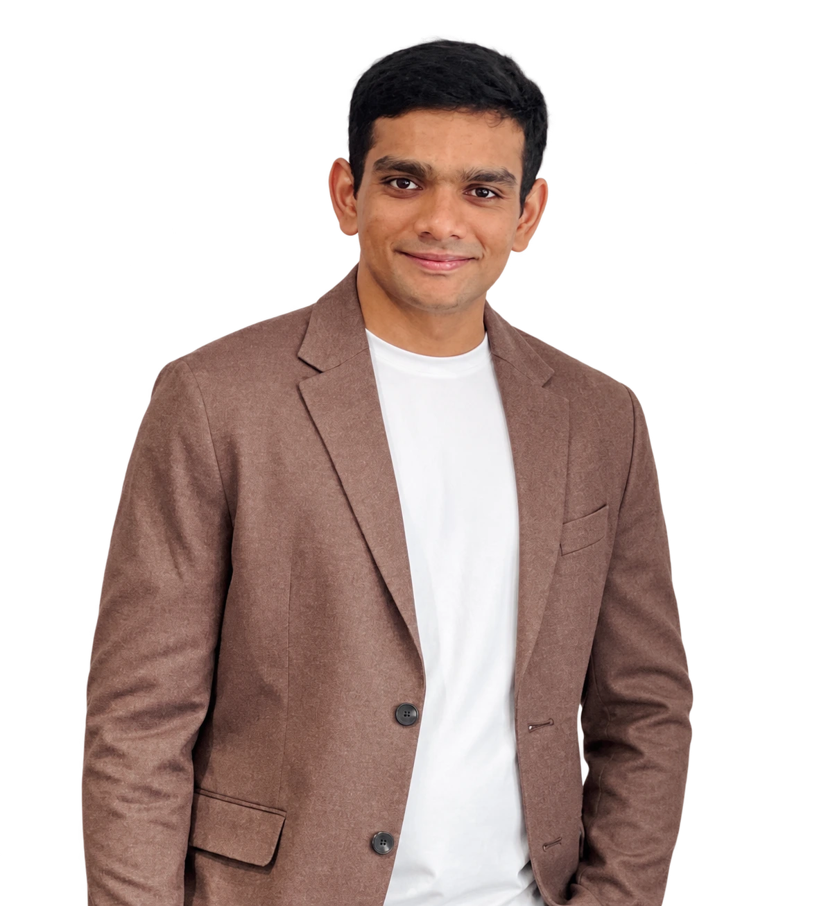 Yeswanth Kanumuri wearing a blazer